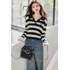 Academy Style Turn-Down Collar Knit Sweater for Women, Autumn/Winter Innerwear, Vintage Polo Shirt Top