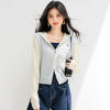 Fashion StyleType of Clothing Hooded Knit Cardigan with Double Zipper,Casual Women's Sweater Coat Top
