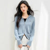 Fashion StyleType of Clothing Hooded Knit Cardigan with Double Zipper,Casual Women's Sweater Coat Top